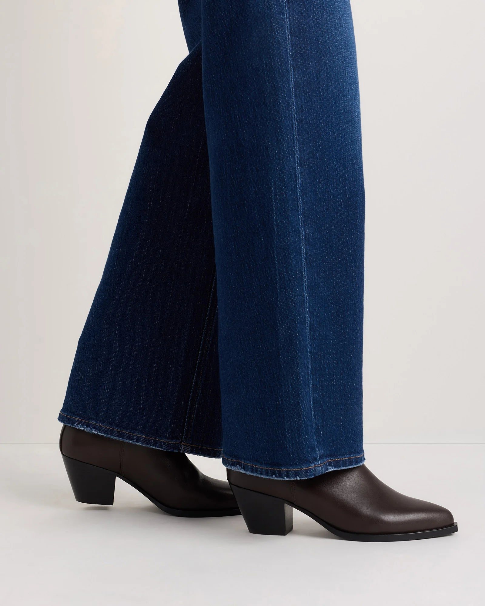 Italian Leather Western Chelsea Ankle Boot - 5 / Coffee Bean Secondary image
