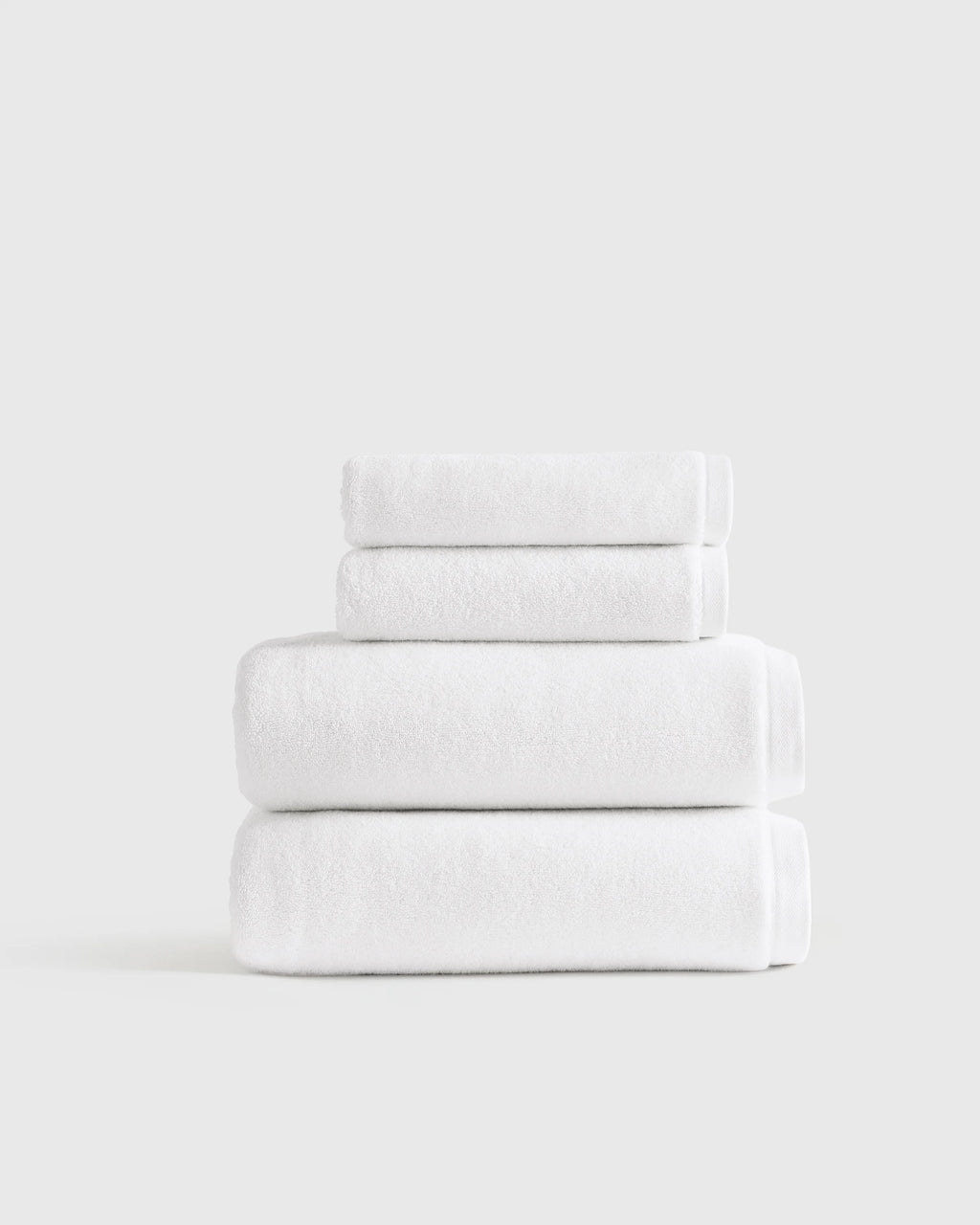 Plush Organic Turkish Cotton Bath Bundle (4 pieces) - One Size / White