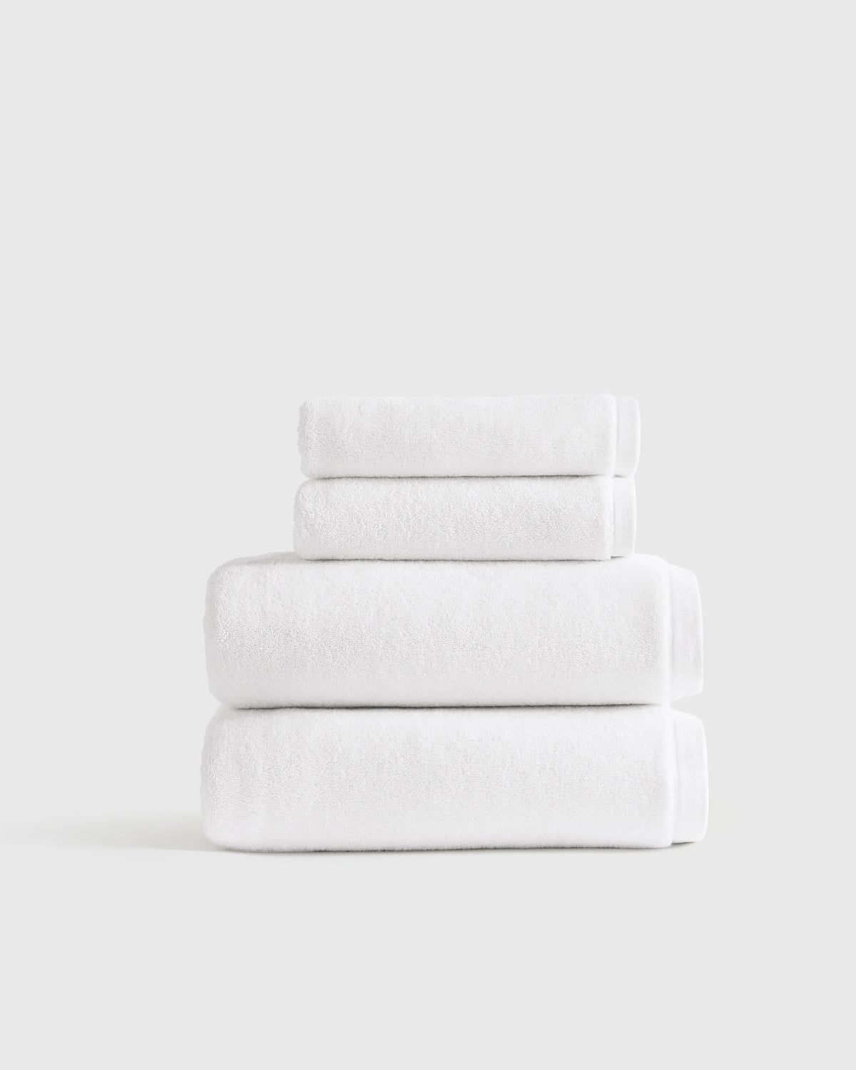 Plush Organic Turkish Cotton Bath Bundle (4 pieces) - One Size / White Main image