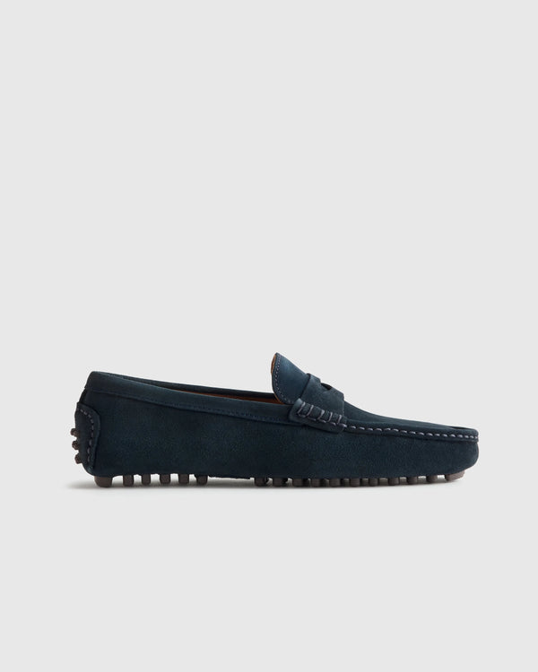 Essential Suede Driving Loafer - 7 / Dune