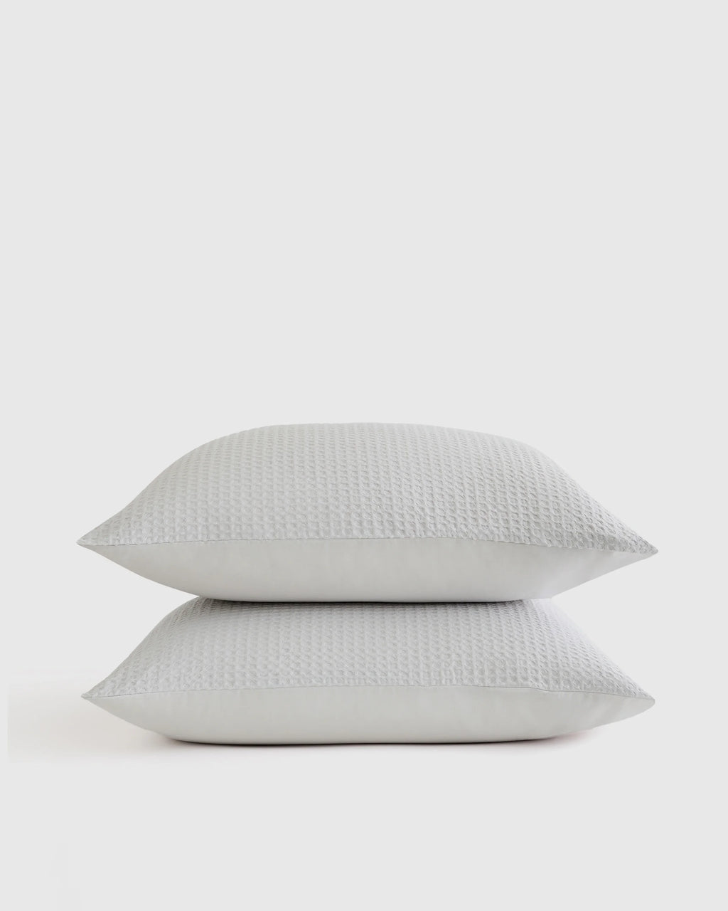 Organic Luxe Honeycomb Sham Set - Standard / Mineral