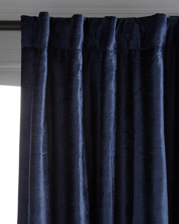 Luster Velvet True Blackout Curtain - Single Panel - 48x84 / Champagne
