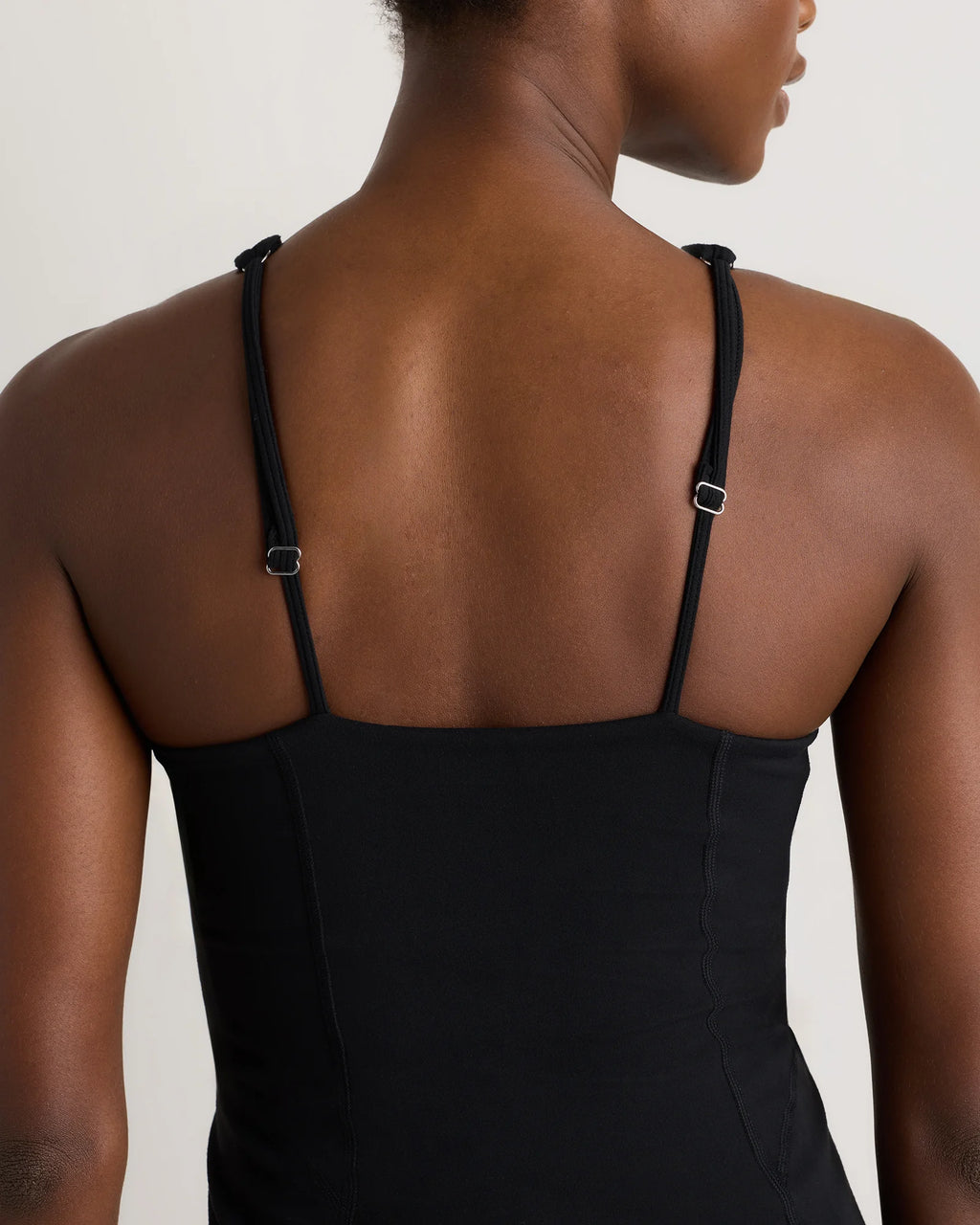 Power-Up Square Neck Dress - XS / Black