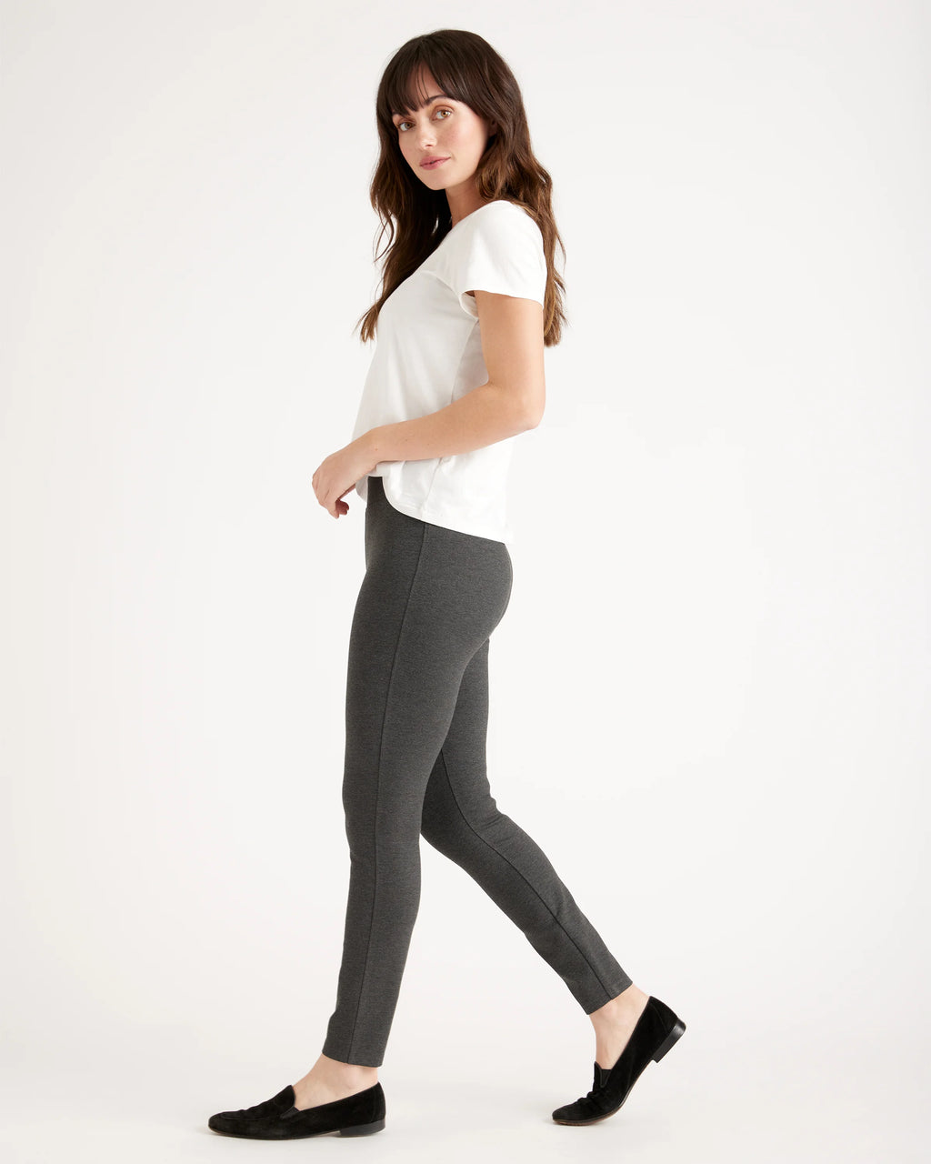 Ultra-Stretch Ponte Skinny Pants - XS / Black