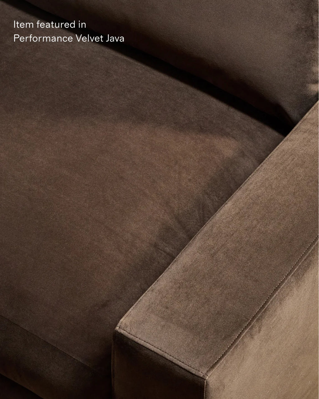 Stillman U Sectional in Performance Velvet - One Size / Java