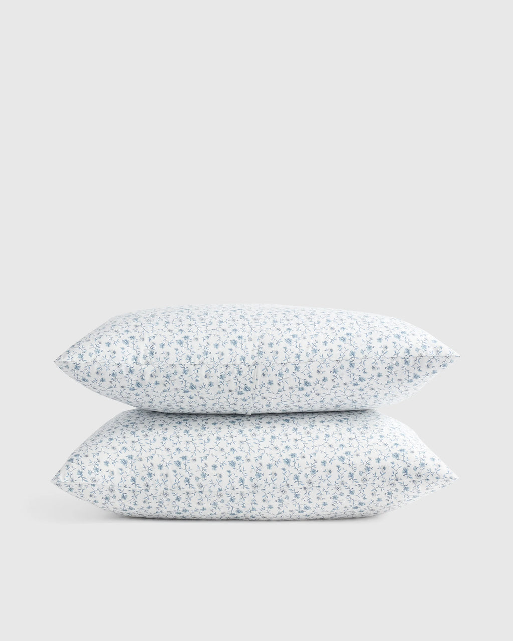 Organic Crisp Percale Floral Sham Set - Standard / Toffee Florette
