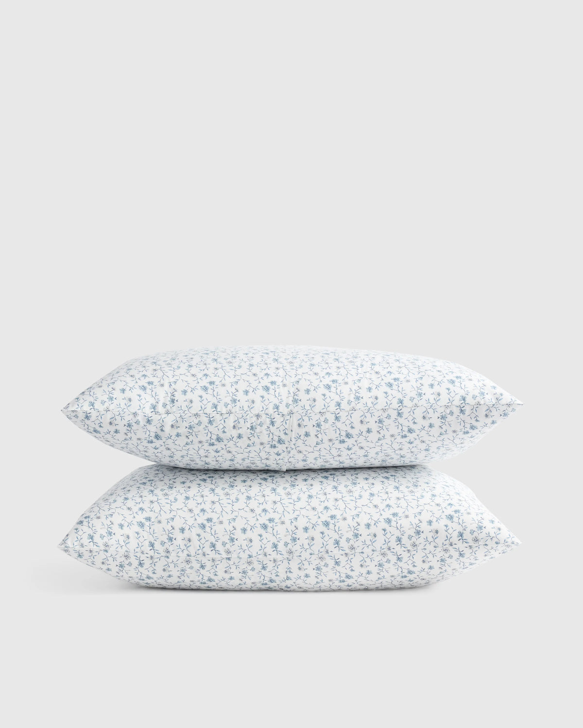 Organic Crisp Percale Floral Sham Set - Standard / Toffee Florette