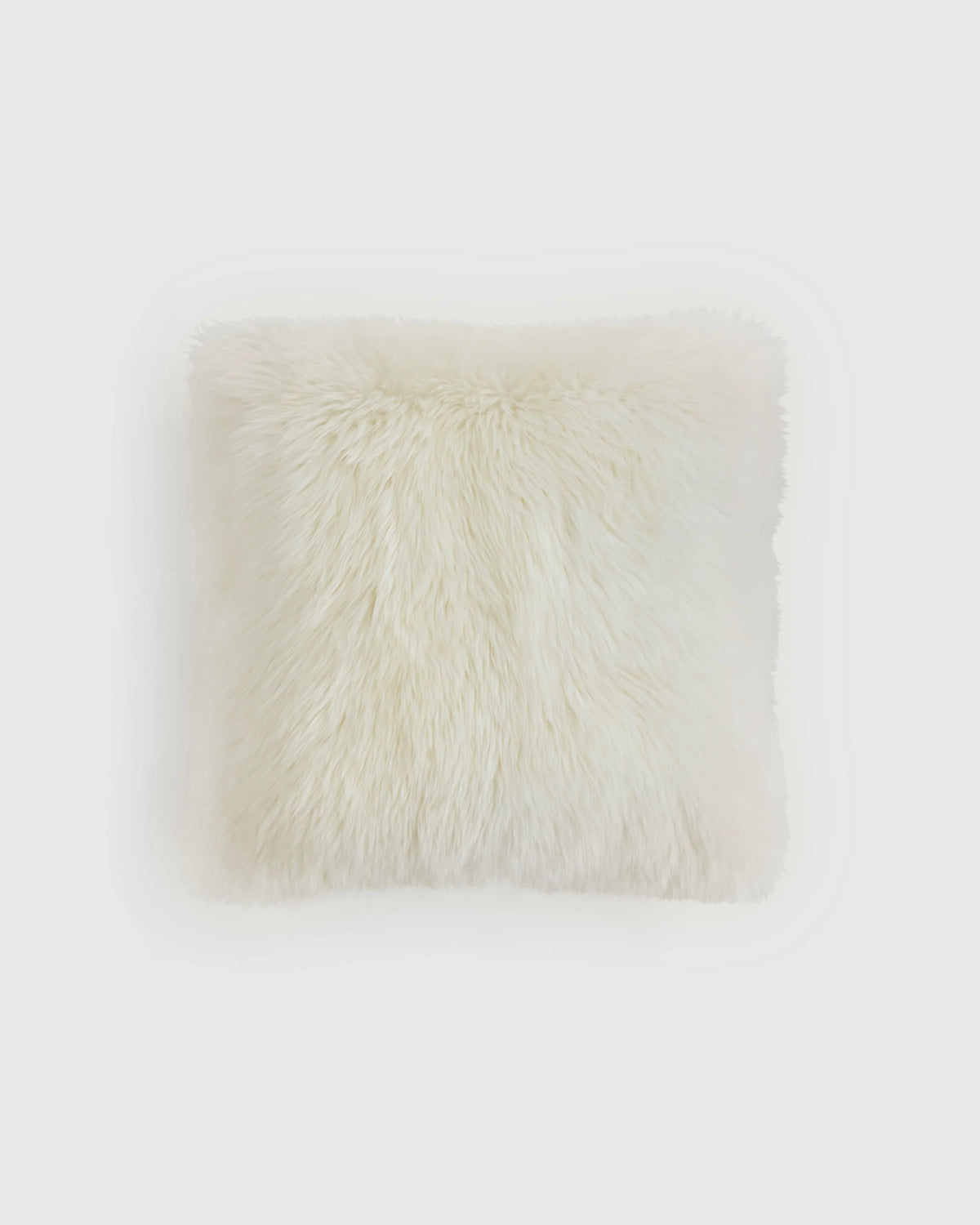 Natural Sheepskin Accent Pillow Cover - 20x20 / Ivory Main image
