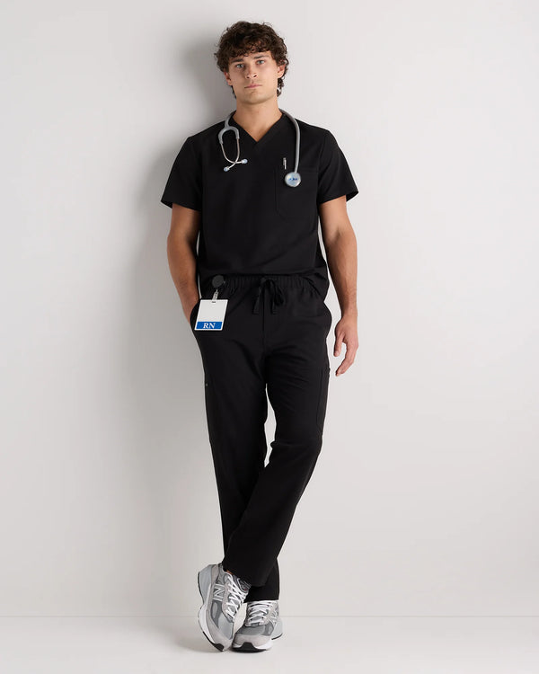 AeraFlex Scrub Cargo Pants - S / Bold Black