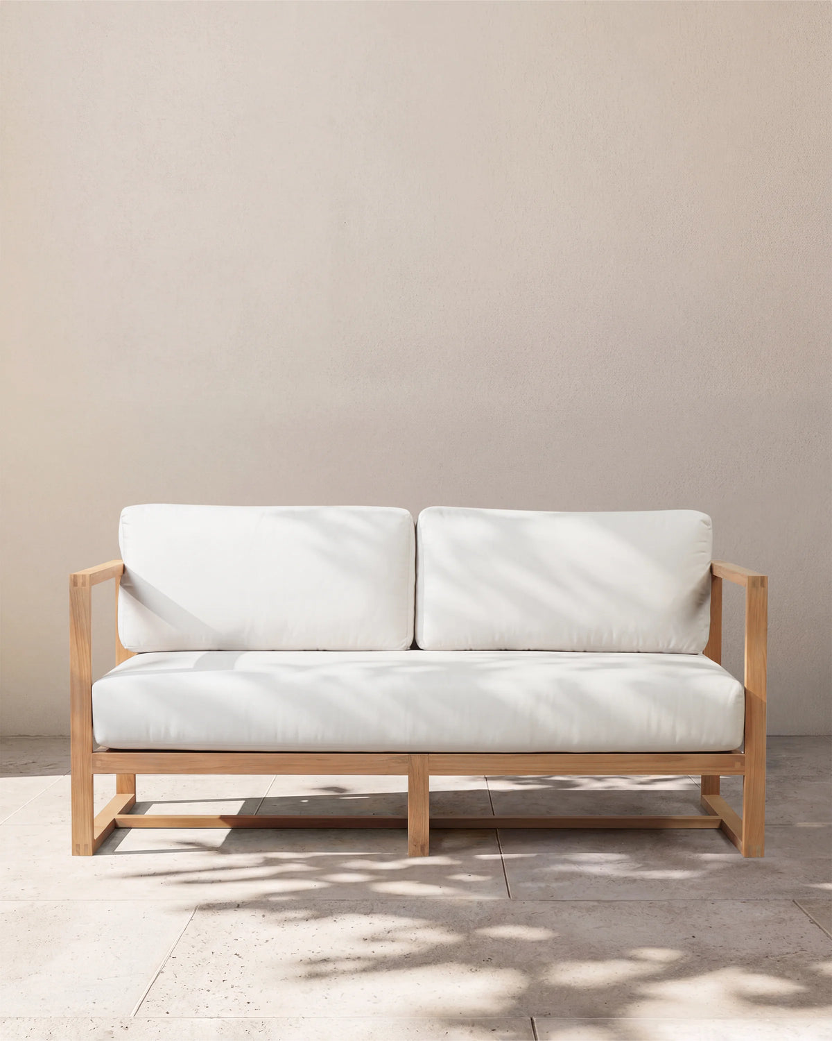 Linear Solid Teak Outdoor Sofa - 65" / Natural Teak Main image