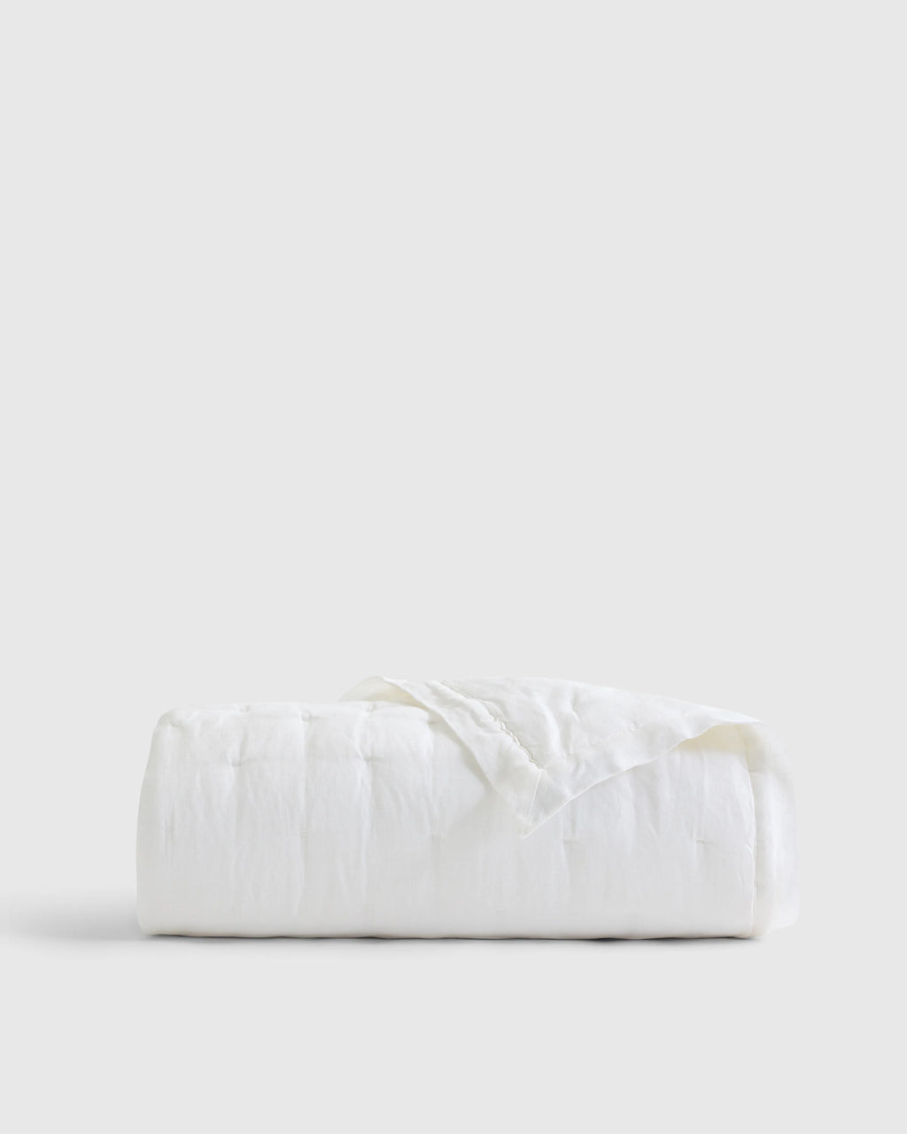 European Linen Toddler Dream Quilt - One Size / White