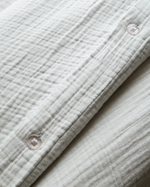 Organic Cotton Gauze Duvet Cover Set - Twin / Dried Sage