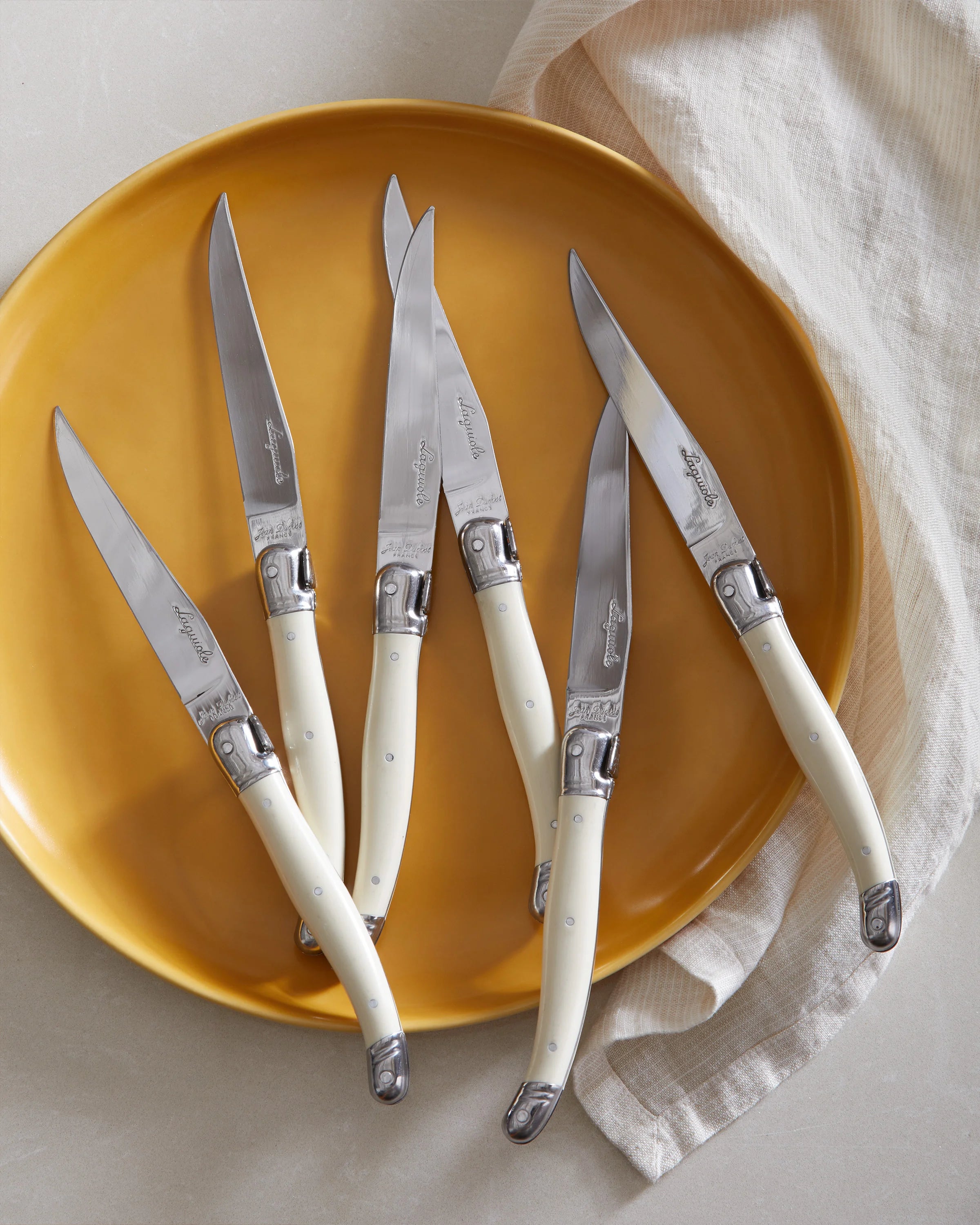 Jean Dubost Laguiole Steak Knives (Set of 6) - One Size / Ivory Secondary image