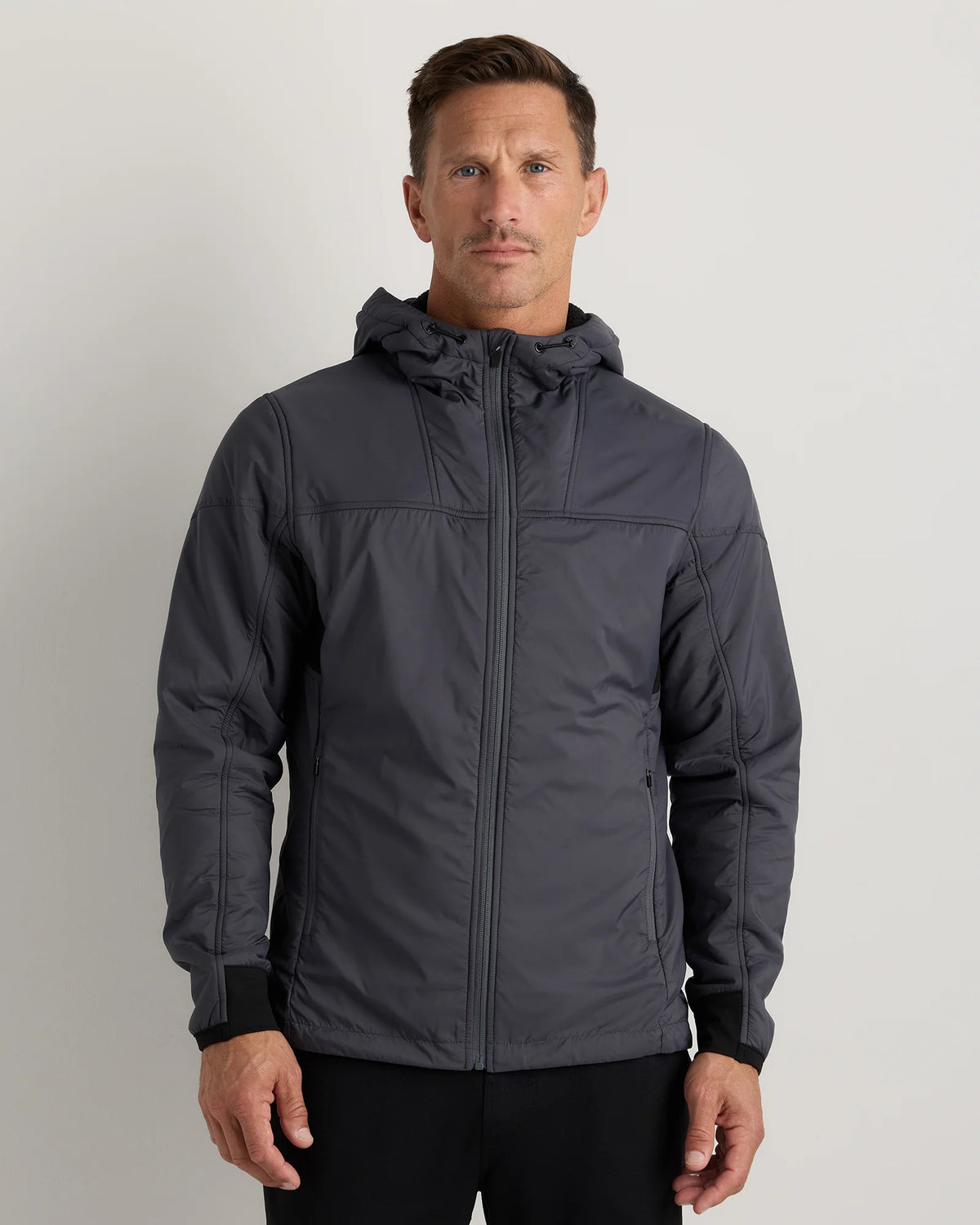 Weather Proof Fleece-Lined Hooded Jacket - S / Carbon Grey Main image