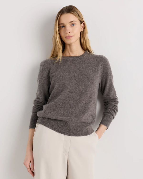 Mongolian Cashmere Crewneck Sweater - XS / Ivory