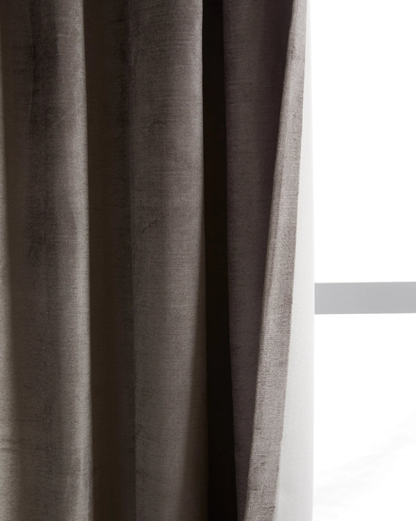 Luster Velvet True Blackout Curtain - Single Panel - 48x84 / Champagne
