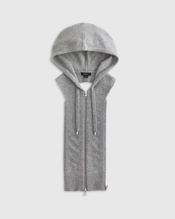 100% Mongolian Cashmere Hoodie Blazer Insert - XS/S/M / Black