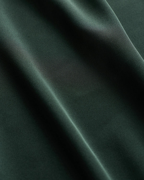 Washable Stretch Silk Shell Tank - XS / Forest Green