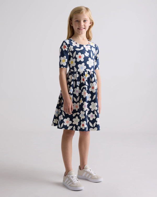 Organic Cotton Skater Dress - 6 / Sweet Cherries