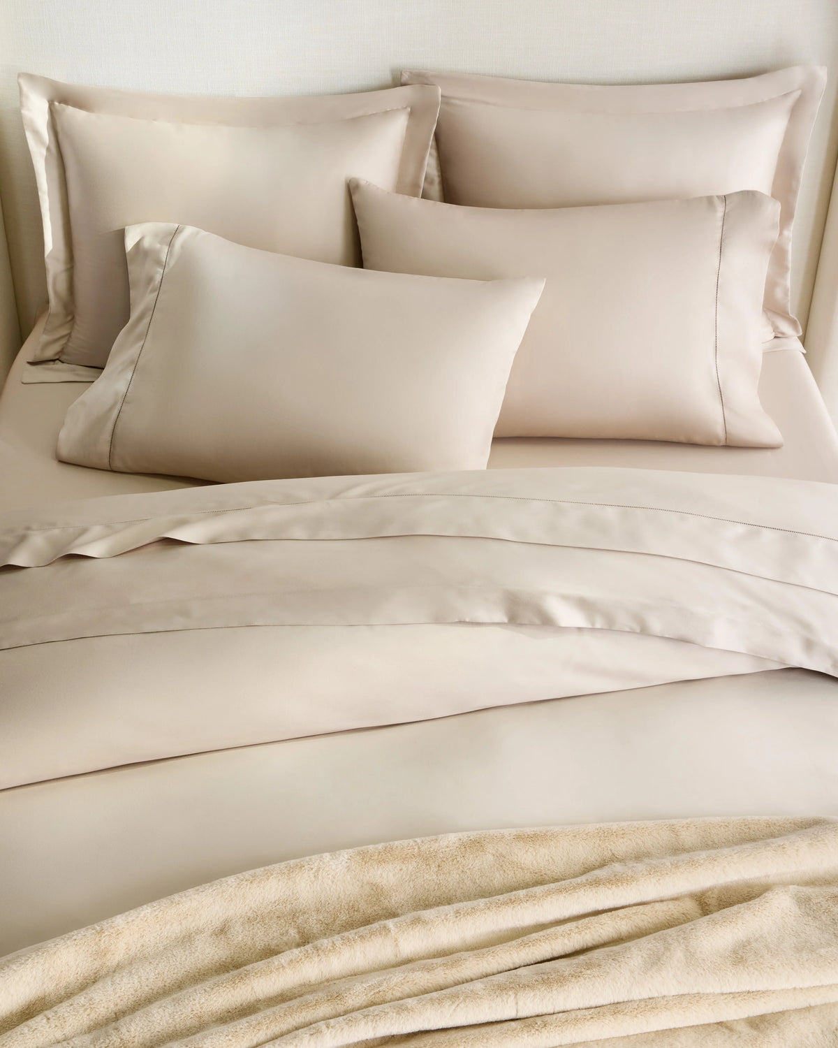 Signature Giza Cotton Sateen Sham Set - Standard / White