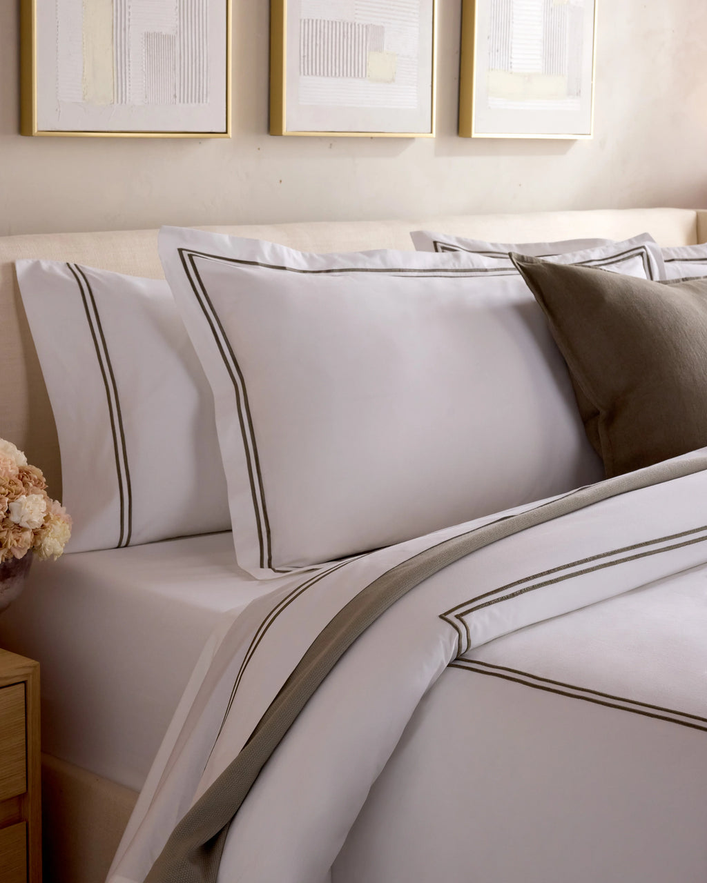 Organic Crisp Percale Deluxe Bedding Bundle - Twin / White