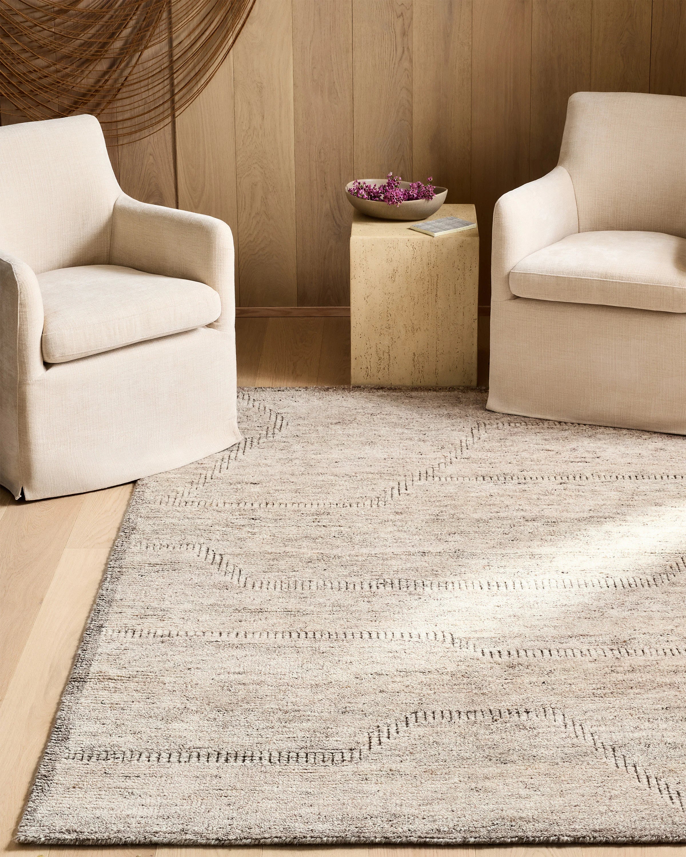 Wynona Hand-Knotted Wool Rug - 5' x 7'6" / Beige Secondary image