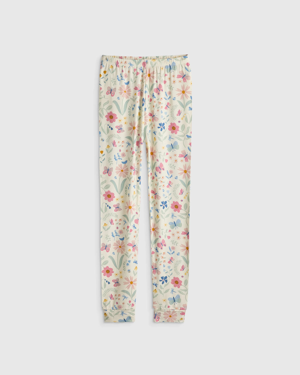 Bamboo Long Sleeve and Pant Pajama Set - 2T / Wildflower Dreams