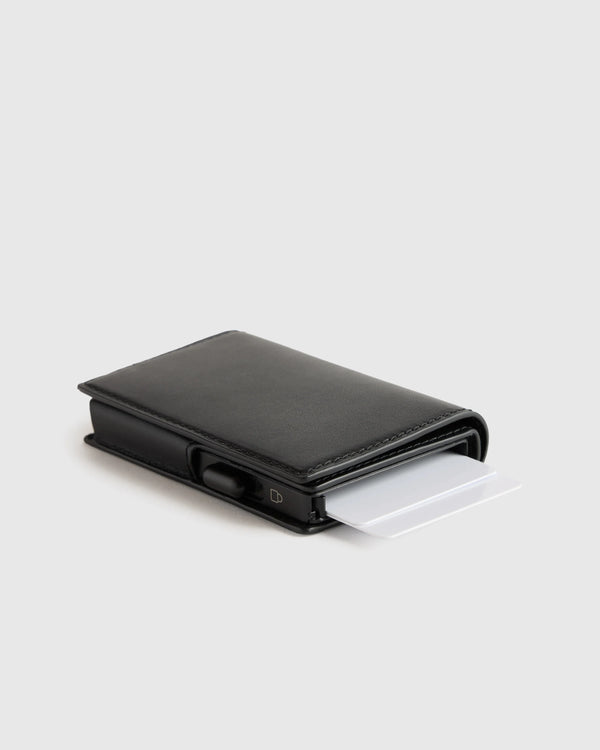 Italian Leather RFID Card Holder - One Size / Hickory