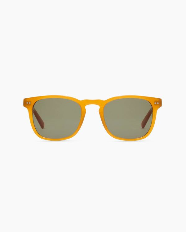 Boston Polarized Acetate Sunglasses - One Size / Honey with Green lens