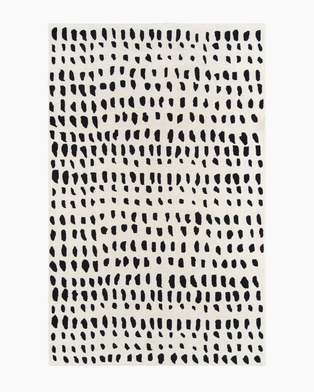 Painterly Dots Hand-Tufted Wool Rug - 3'6" x 5'6" / Navy