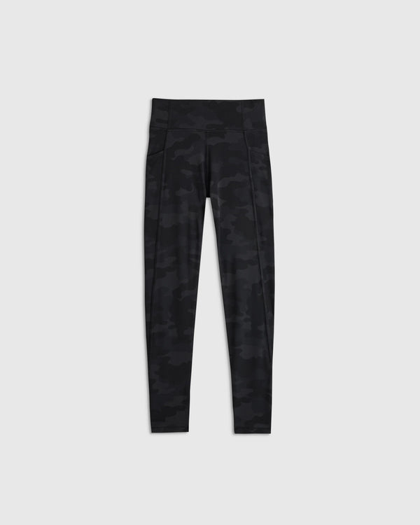 Girls Ultra-Form Pocket Leggings - 6 / Black Camo