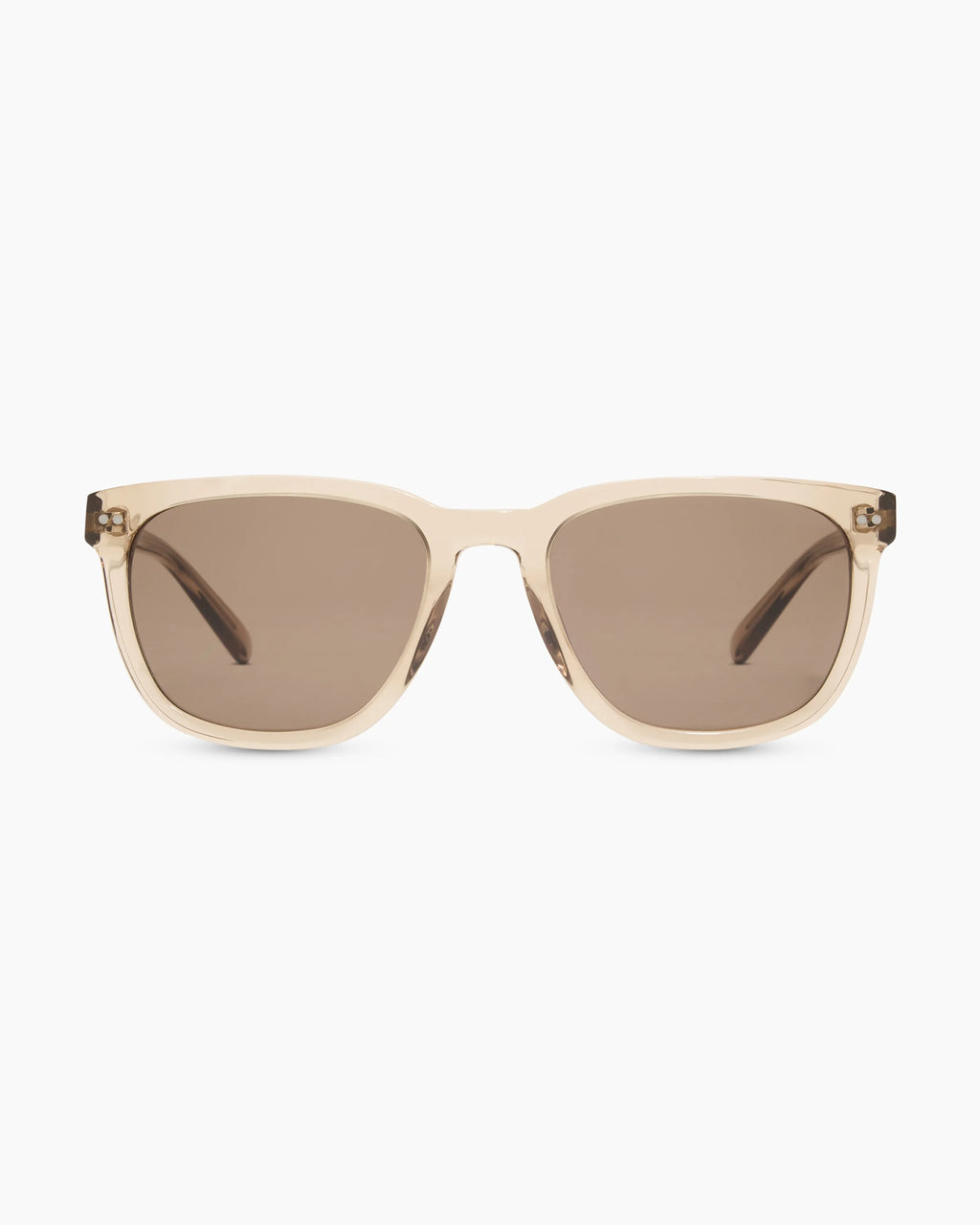 Athens Polarized Acetate Sunglasses - One Size / Clear Brown with Brown lens