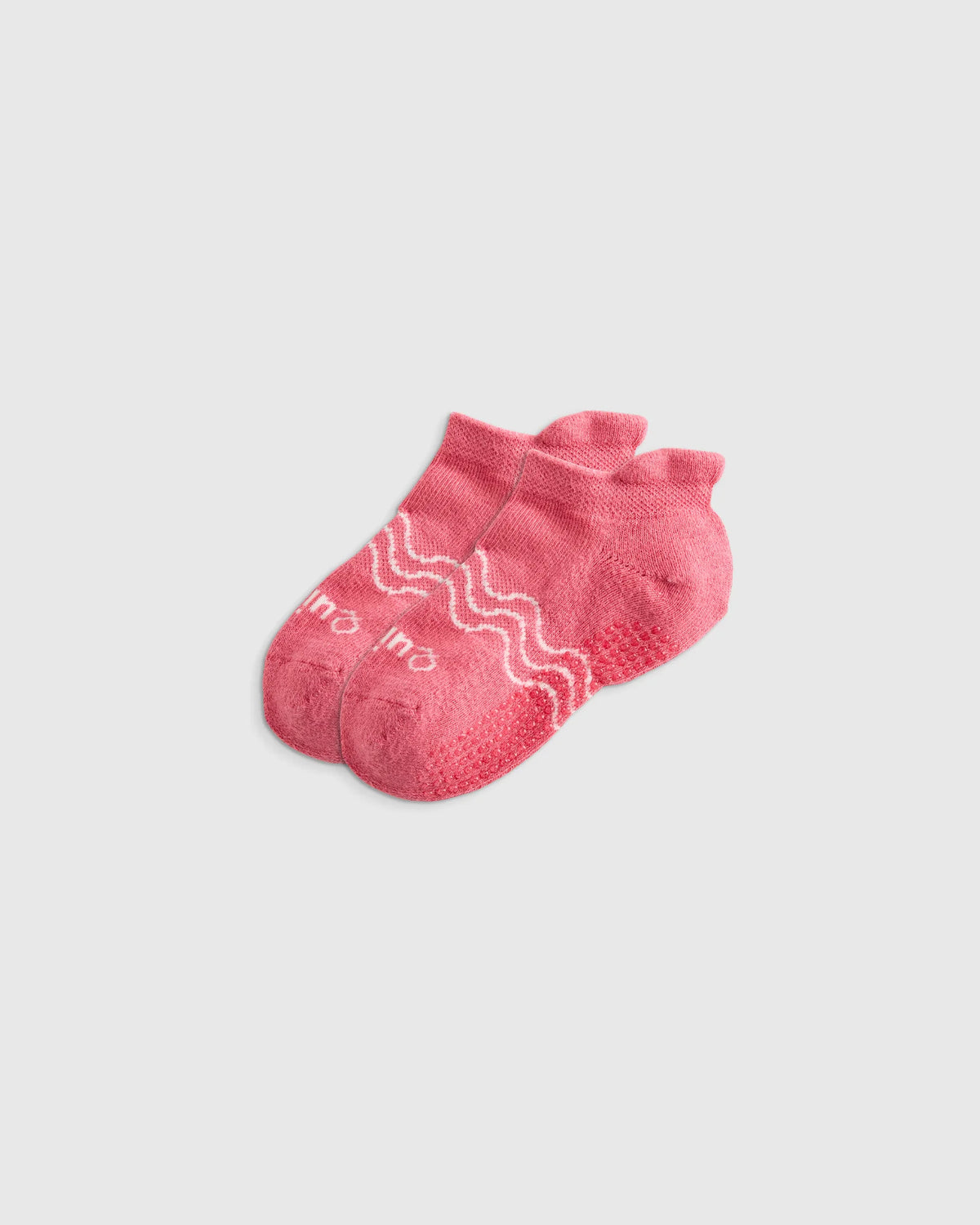 Organic Cotton Gripper Ankle Socks 8-Pack - 12M-24M / Pink/White Multi
