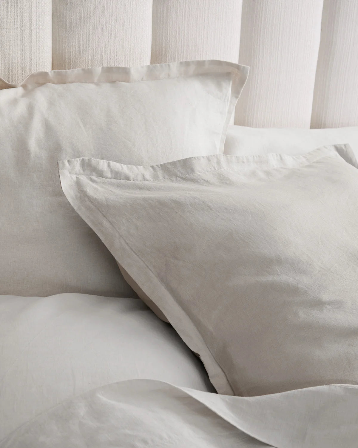 European Linen Euro Sham - Euro / Sand Secondary image