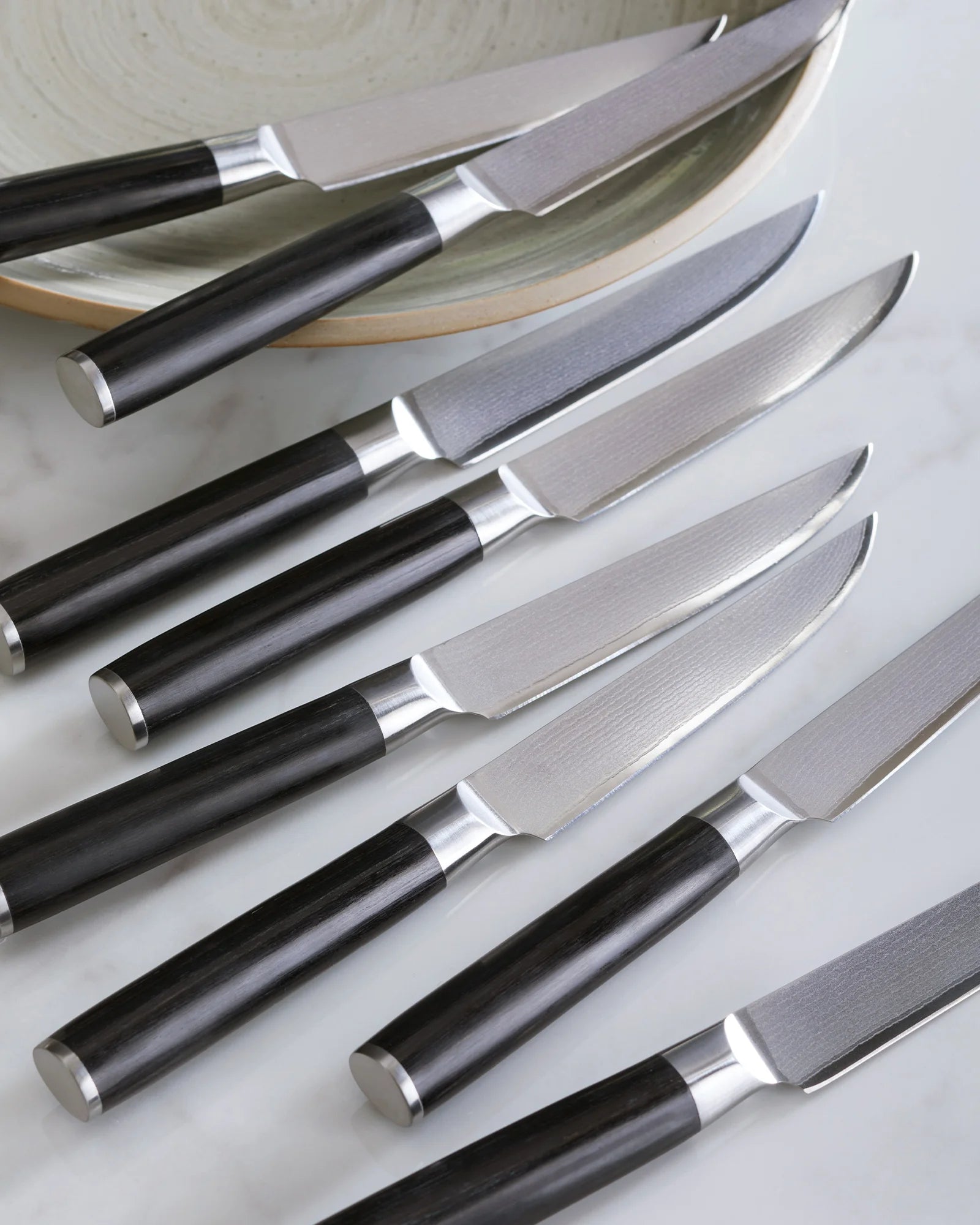 Essential Japanese Damascus Steel Steak Knife Set - One Size / No Color Secondary image