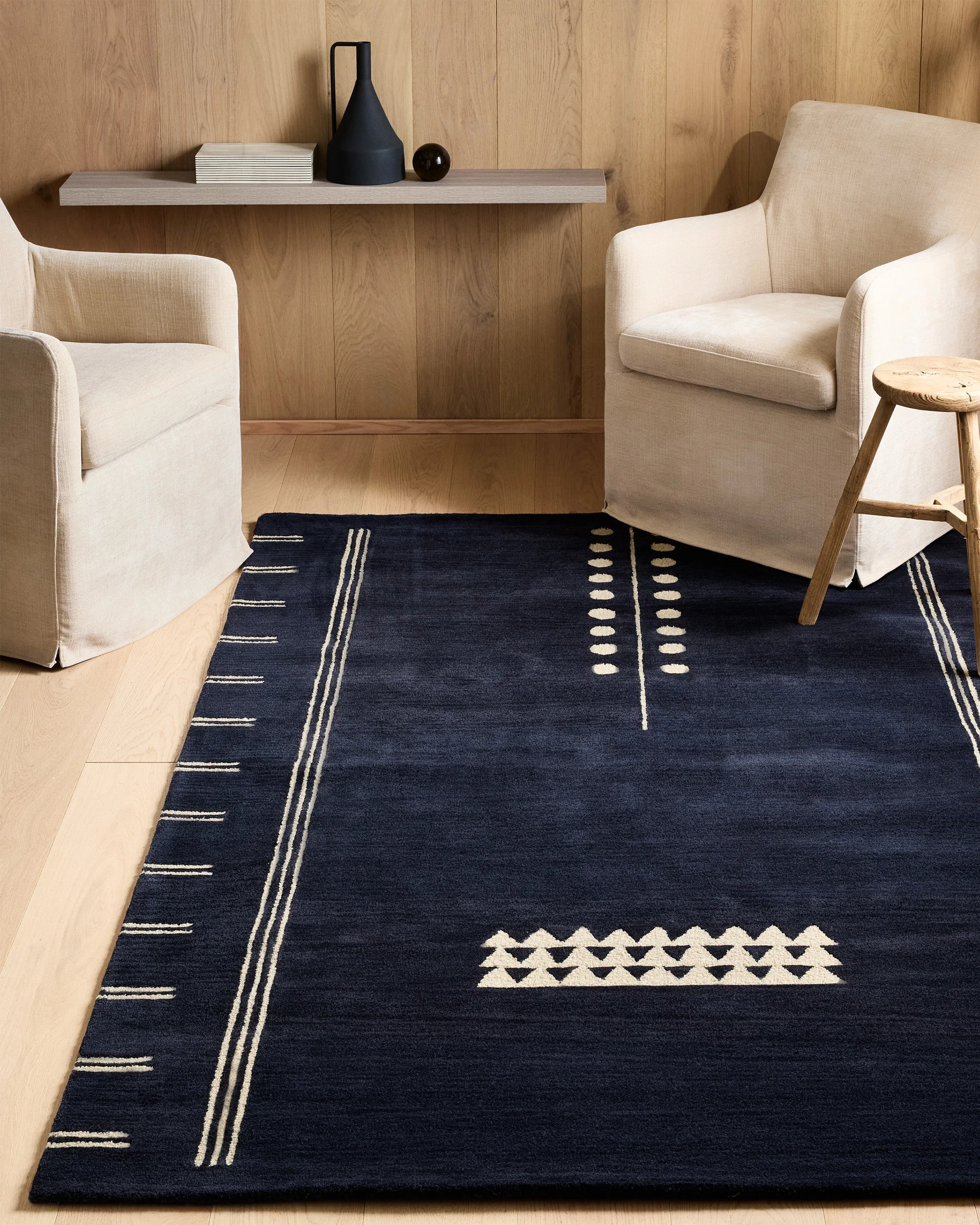 Kingsley Hand-Tufted Wool Rug - 2' x 3' / Navy Secondary image