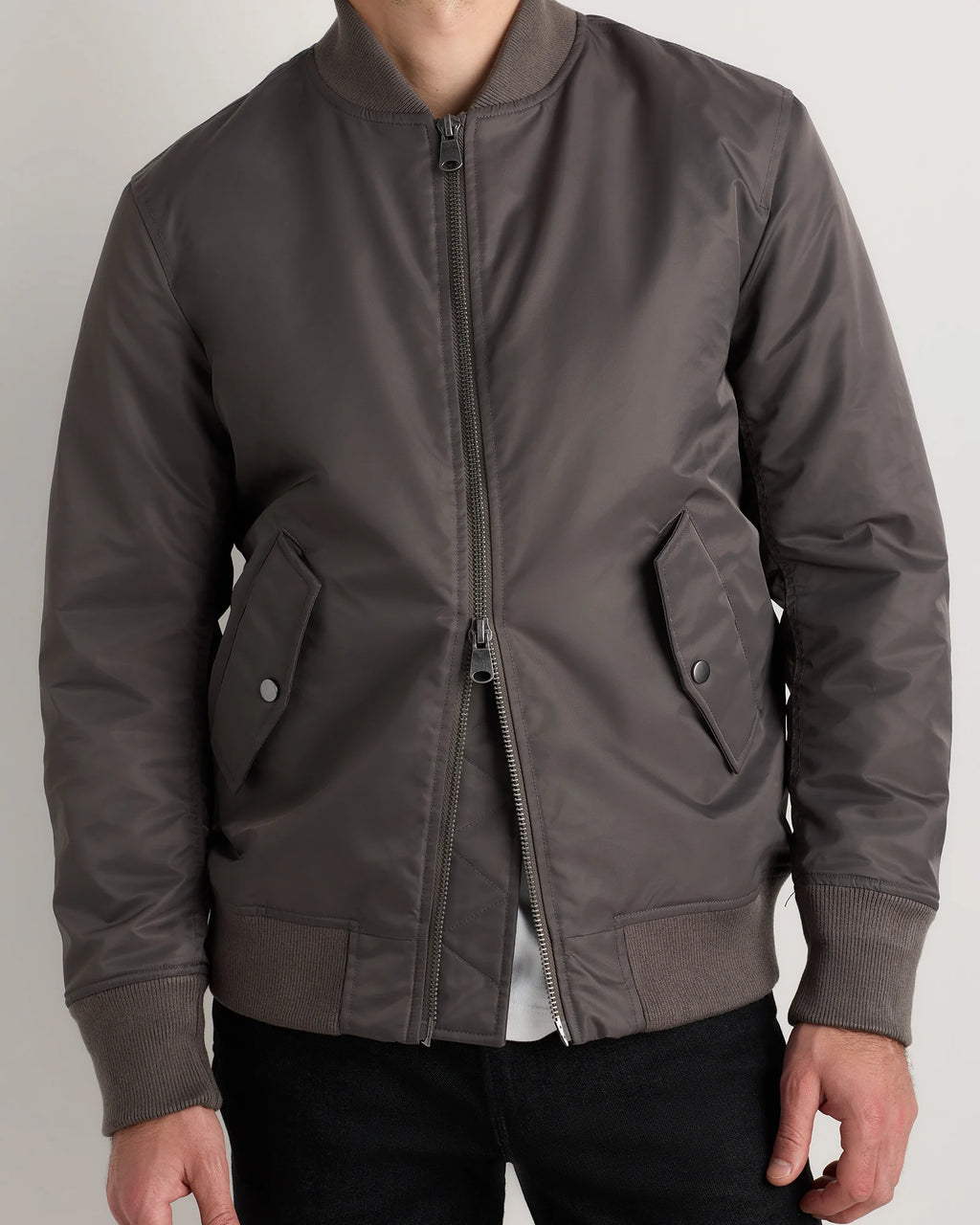 Flight Nylon Bomber Jacket - S / Navy