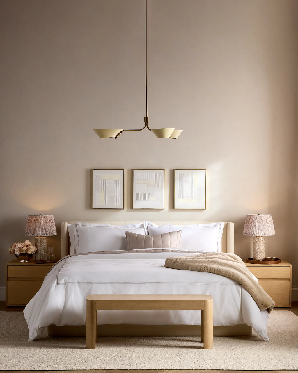 Organic Crisp Percale Embellished Sham Set - Standard / White/Navy