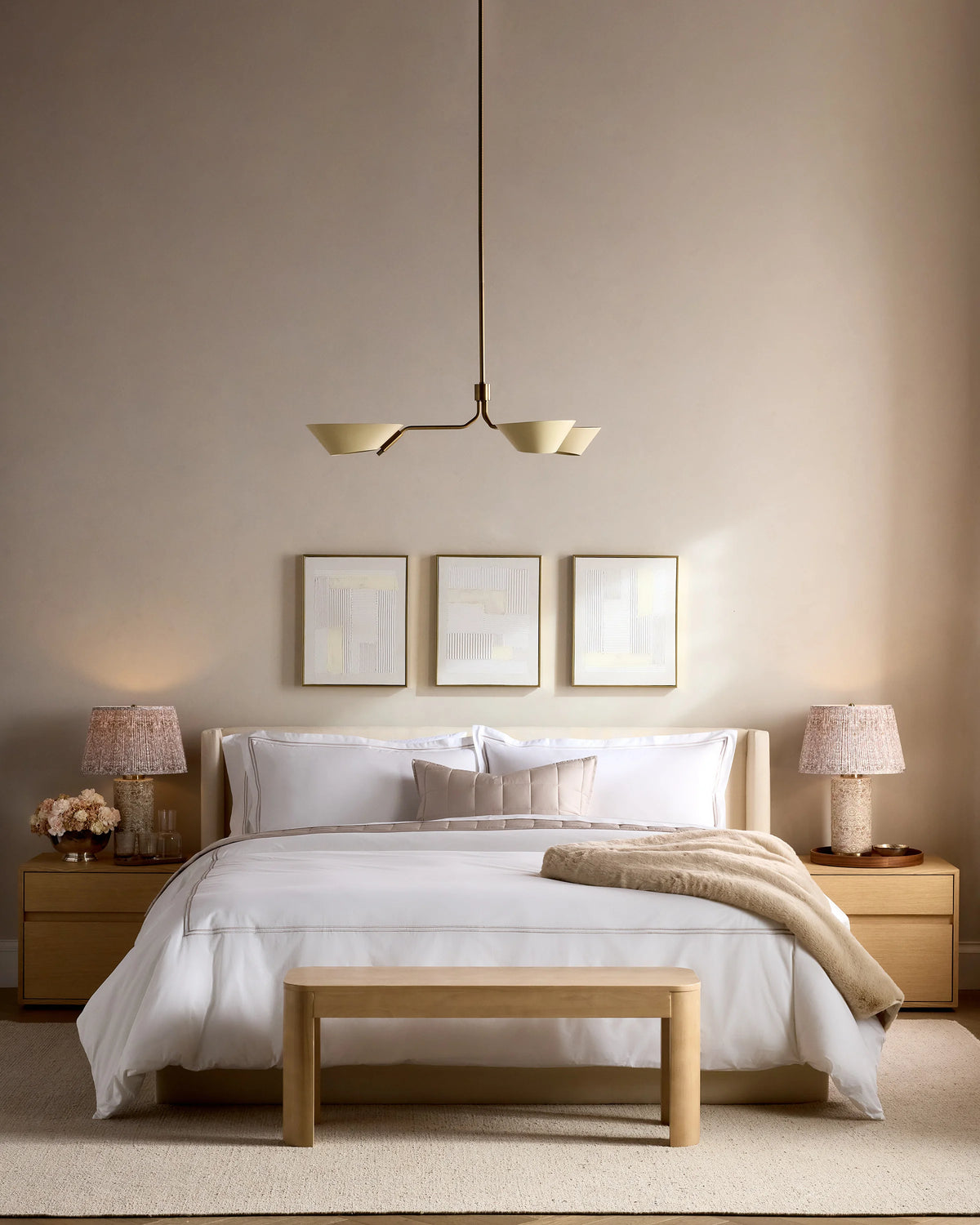 Organic Crisp Percale Embellished Duvet Cover - Twin / White/Navy