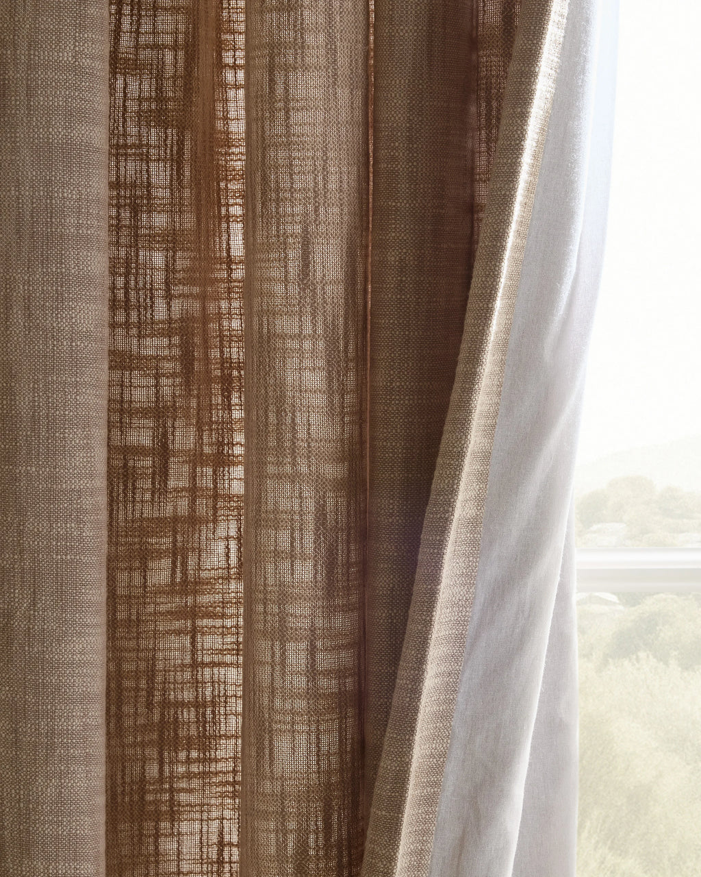 Textured Cotton Curtain - 48x84 / Ivory