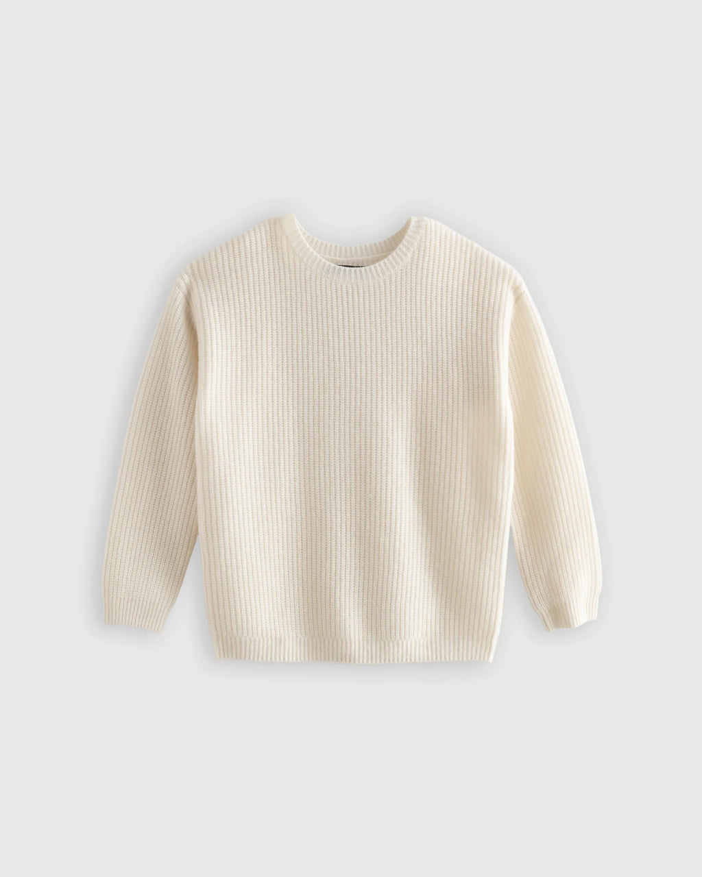Washable Cashmere Fisherman Tunic Sweater - 6 / Oatmeal