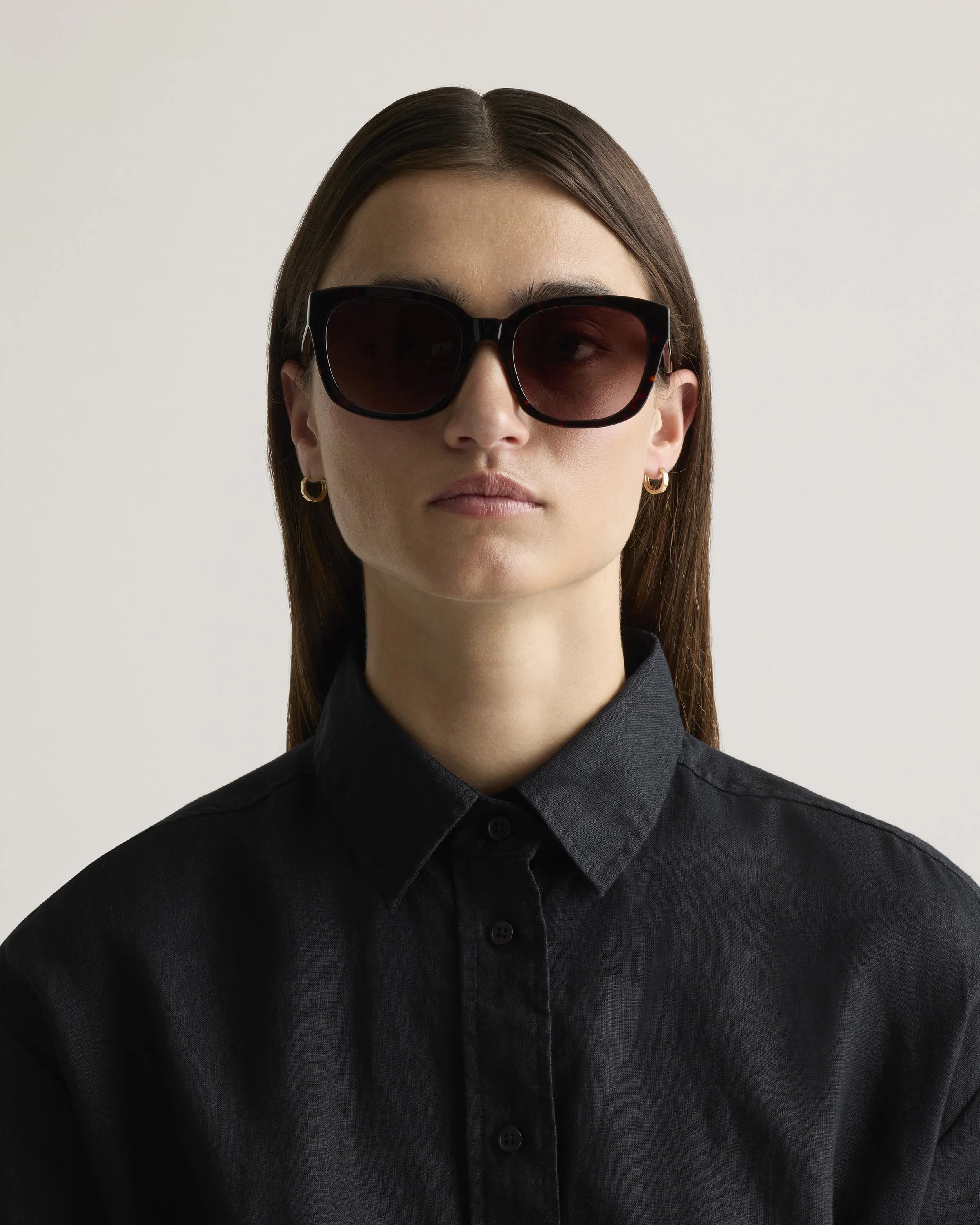Barcelona Polarized Acetate Sunglasses - One Size / Tortoise with Brown Gradient lens Secondary image