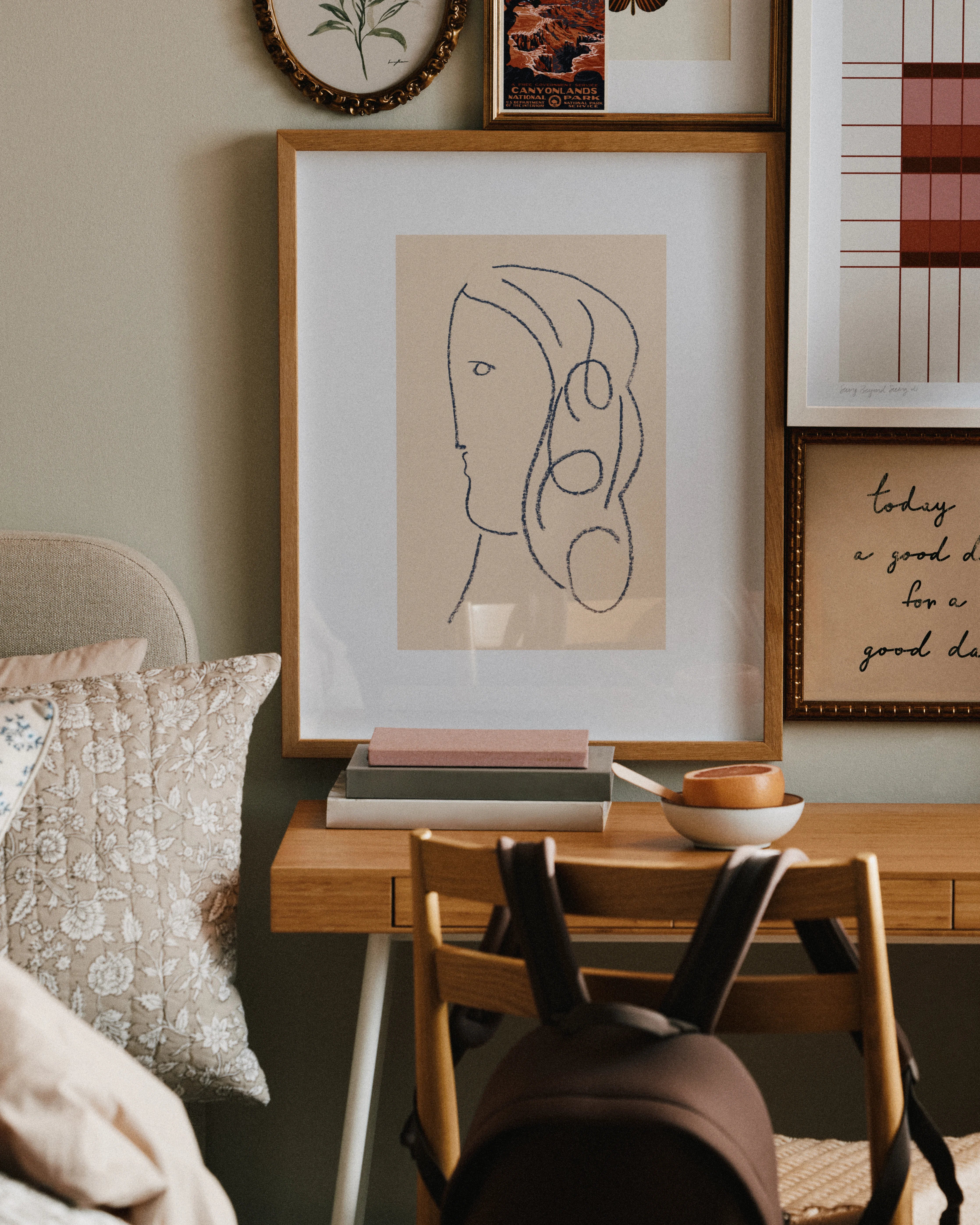 Selene by Jeff Jackson - 21.25"x26.25" / Oak Secondary image