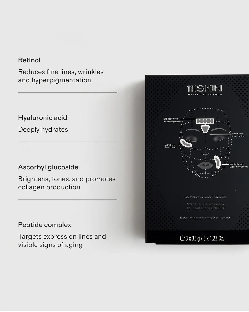 Wrinkle Erasing Retinol Patches by 111SKIN - One Size / No Color