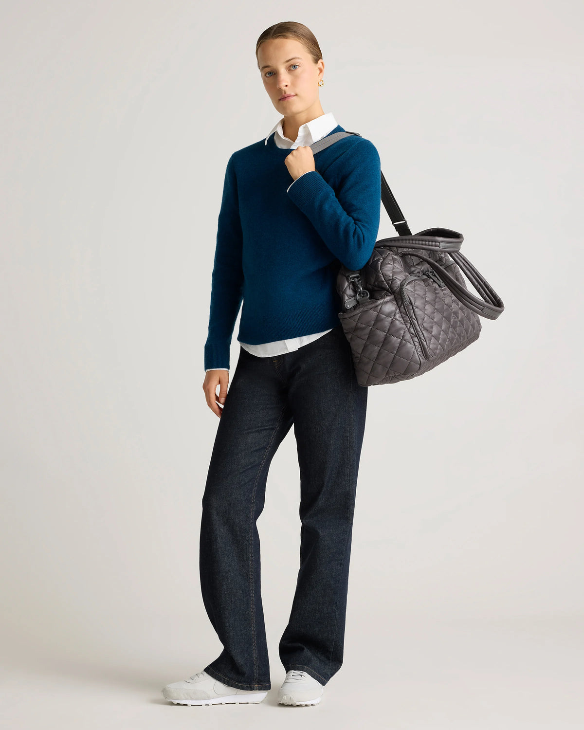 Transit Quilted Duffle Bag - One Size / Taupe Brown