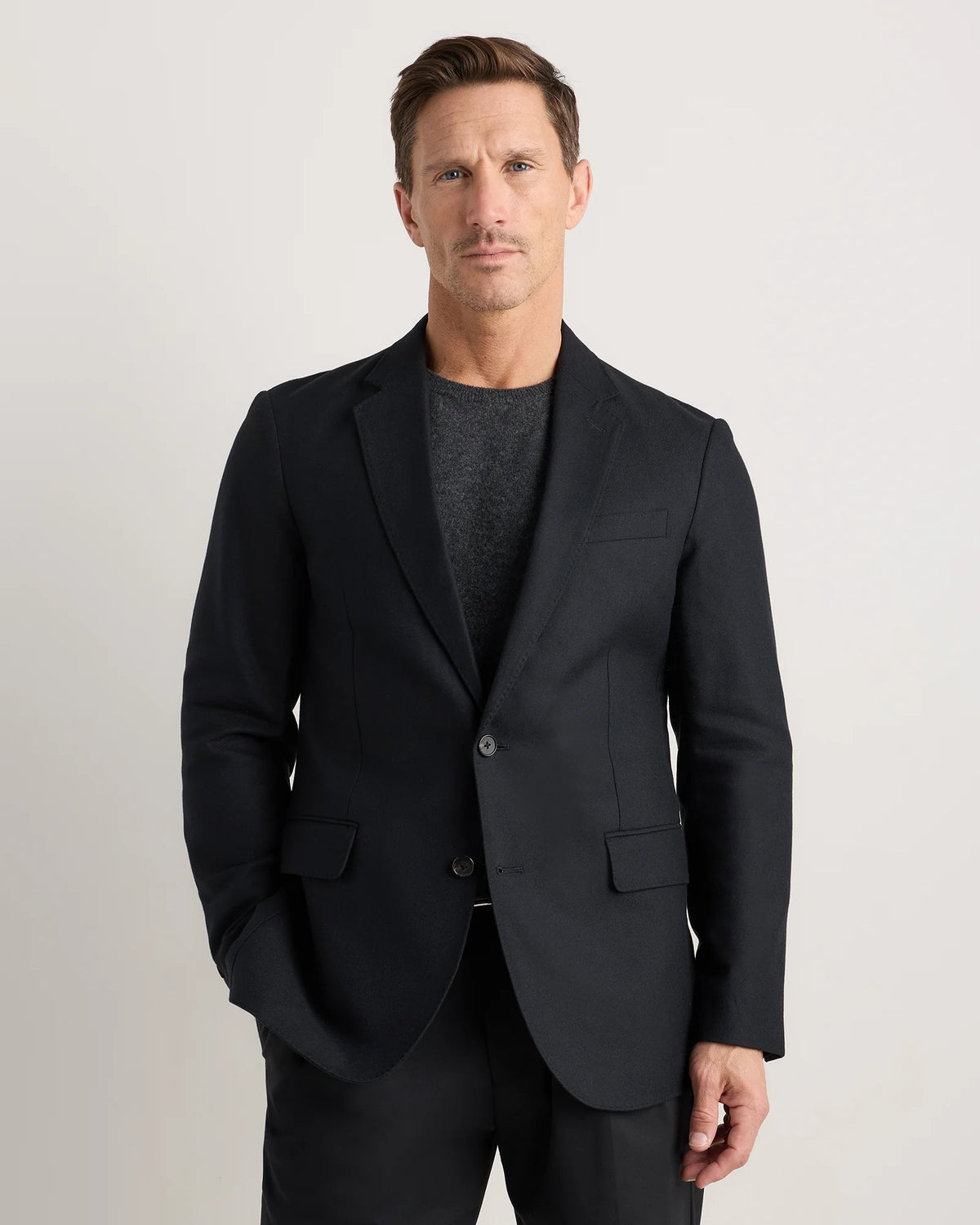 Organic Cotton Cashmere Blazer - S / True Black Main image