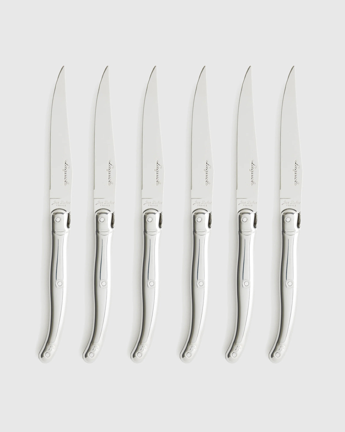 Jean Dubost Laguiole Stainless Steel Steak Knives (Set of 6) - One Size / No Color Main image