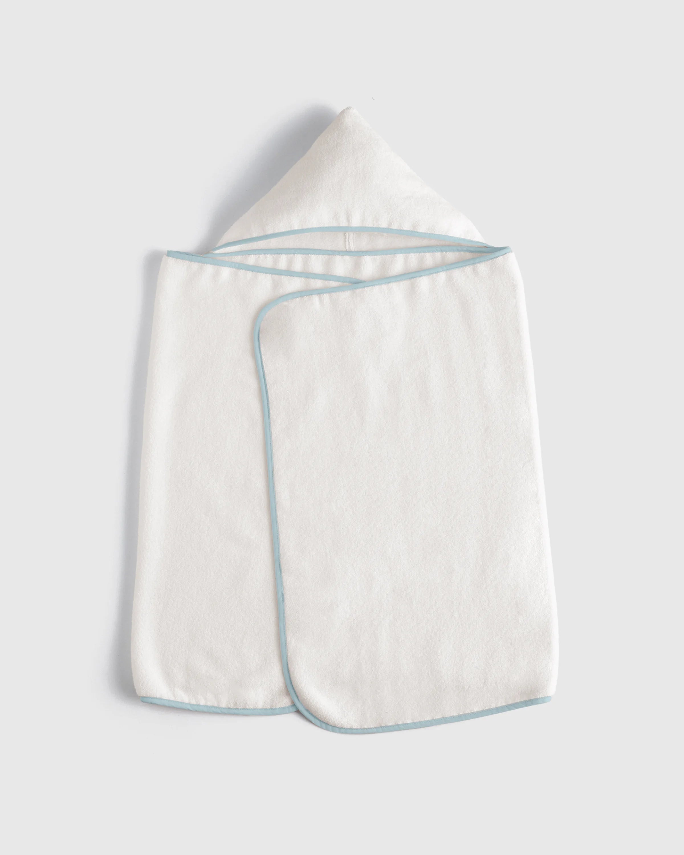 Organic Turkish Cotton Kids Hooded Towel Set 4-Pack - One Size / Light Blue Secondary image