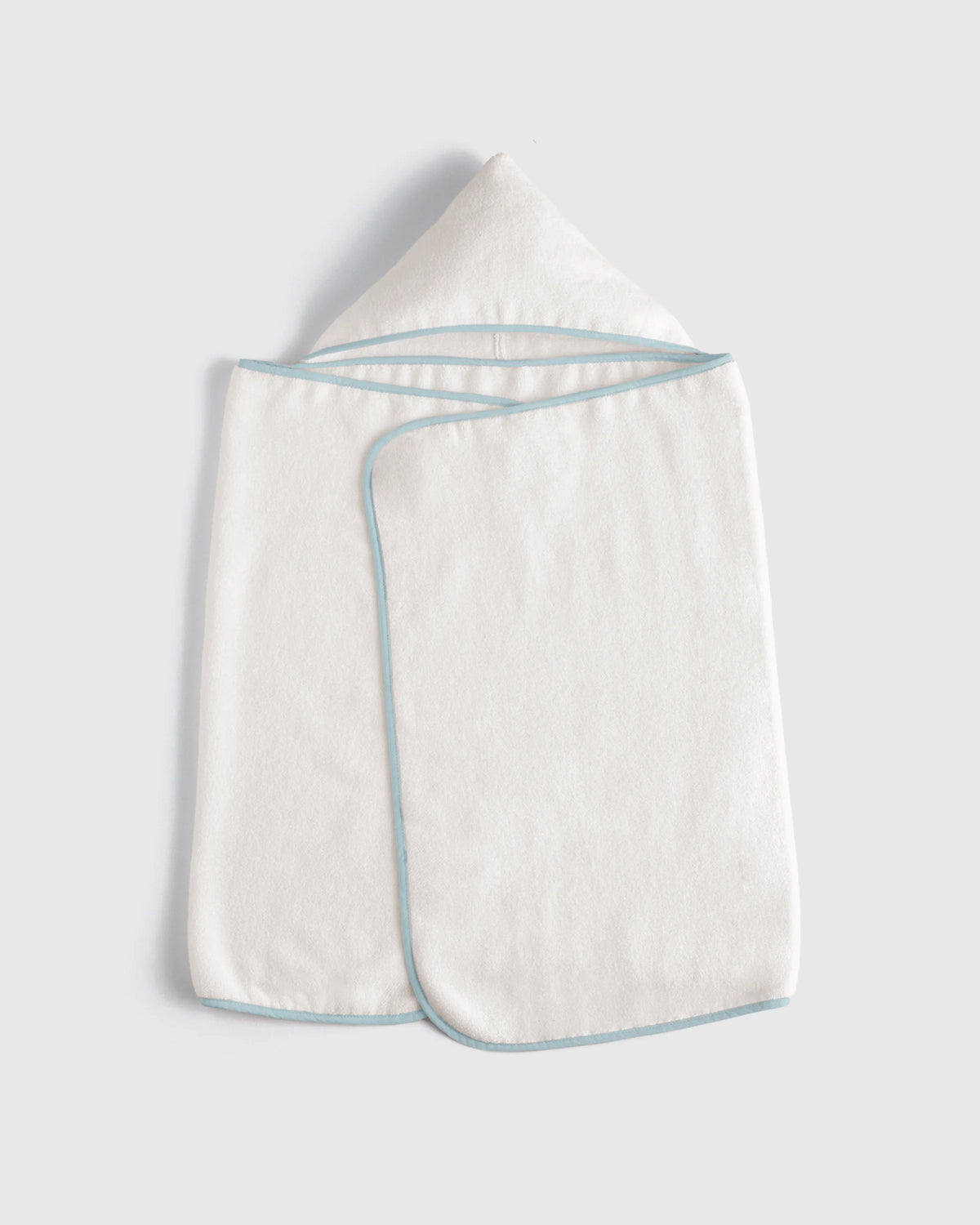 Organic Turkish Cotton Kids Hooded Towel Set 4-Pack - One Size / Light Blue