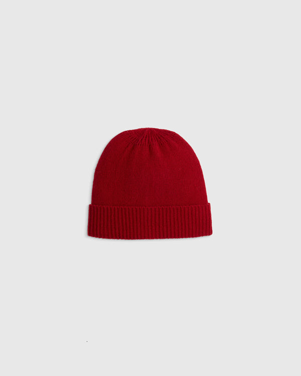 Washable Cashmere Beanie - S / Varsity Red